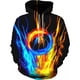 thumbnail image 1 of WILLBEST Sudaderas para Hombre, Sudaderas con Capucha con Estampado Gráfico 3D A La Moda para Hombre, Sudaderas con Capucha y Bolsillo XXGrande, 1 of 2