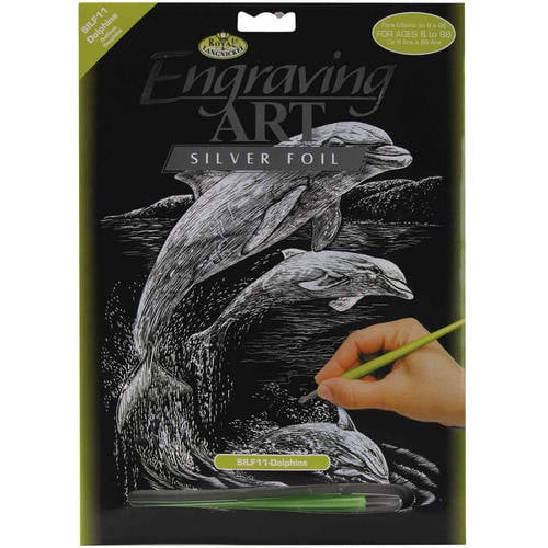 Silver Foil Engraving Art Kit, 8" x 10"