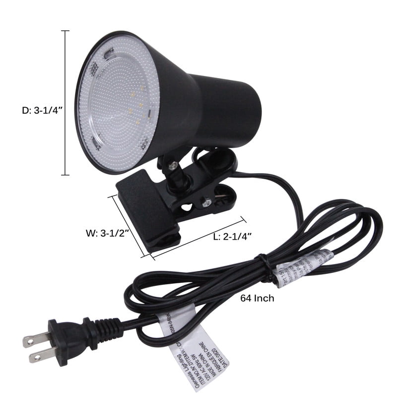 Lucere Mini LED Clamp on Desk Task Lamp, Clip on Desk Reading Light, 360°Rotation Reading Light , LED Eye-Caring Reading Light, Flexible Desk Task Lamp, Perfect For Office,Bed Headboard, Study