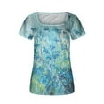 thumbnail image 3 of Birdeem T-Shirt Décontracté à Manches Courtes Imprimé Mode pour Femmes, 3 of 5