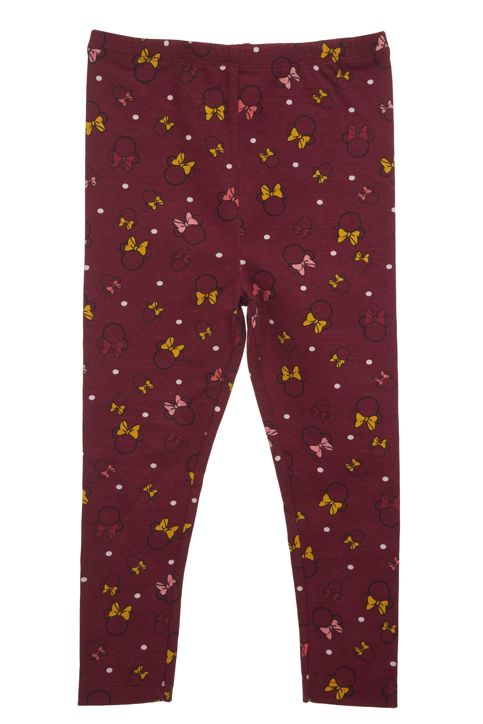 Disney Minnie Mouse Little Girls Fleece Sweatshirt and Leggings Outfit Set Infant to Little Kid