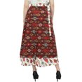 thumbnail image 3 of Phagun Jupe Portefeuille Hippie en Coton Blanche Réversible à Imprimé Floral Tenue d'Été, 3 of 6