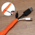 thumbnail image 6 of Uxcell 1 Count Braided Cable Sleeves, PET Heat Shrinkable Cord Protector Orange 7/8inch x 33ft, 6 of 7
