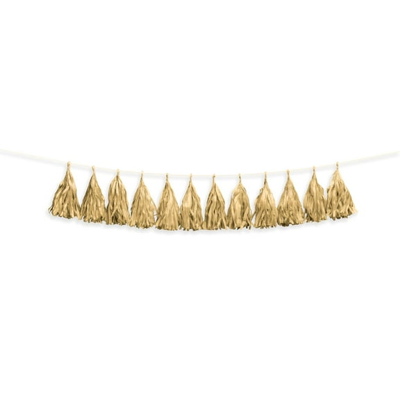 Darice Tissue Tassel Garland, 12pcs, 6ft (Click to Select Color)