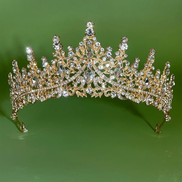 KAKOWELY Tiaras y coronas de cristal para boda, para mujer, novia, reina, diadema, tocado de princesa para cumpleaños, graduación, desfile, fiesta