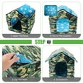 thumbnail image 3 of SENNAUX Outdoor Cat House Kitty Shelter Pet Cave Bed for Small Dog Puppy Cat Waterproof Foldable, S, 3 of 8