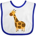 thumbnail image 3 of Inktastic Giraffe Jungle Zoo Animal Boys or Girls Baby Bib, 3 of 4