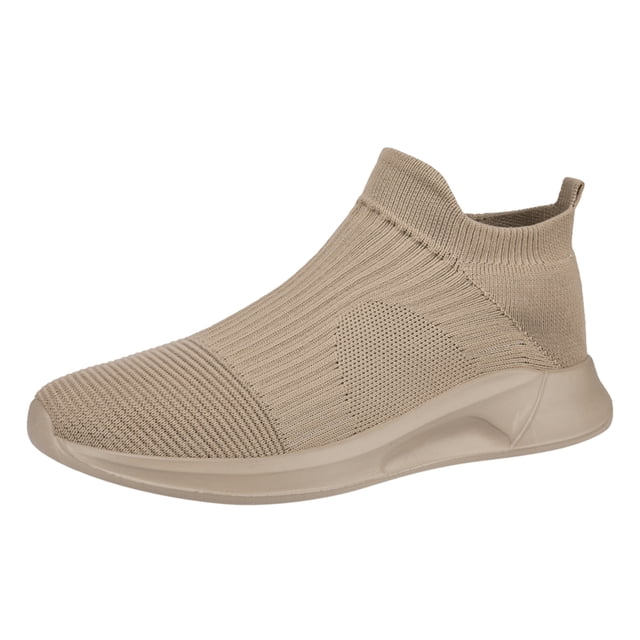 asddcavvf Fashion Spring And Summer Men Sports Shoes Flat Bottom Lightweight Slip On Fly Woven Mesh