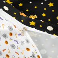 thumbnail image 4 of Homewish Playful Halloween Candy Twin Duvet Cover,Dot Cloud Pattern Twin Bedding,Black Orange Yellow,Halloween Reversible,2pcs,1 Duvet Cover and 1 Pillowcase, 4 of 6