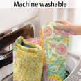 thumbnail image 5 of Pioneer Flower Floral Print Pattern Bathroom Rugs Mat, Non Slip Microfiber Bathroom Rug with Rubber Backing, Soft Mats for Bathroom Floor Tub Shower, 24"x60", 5 of 5