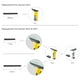 thumbnail image 4 of Cuchillas de hule para limpiador de ventanas, compatibles con modelos WV2 y WV5 de Kärcher, 2 piezas de 280mm, 4 of 5