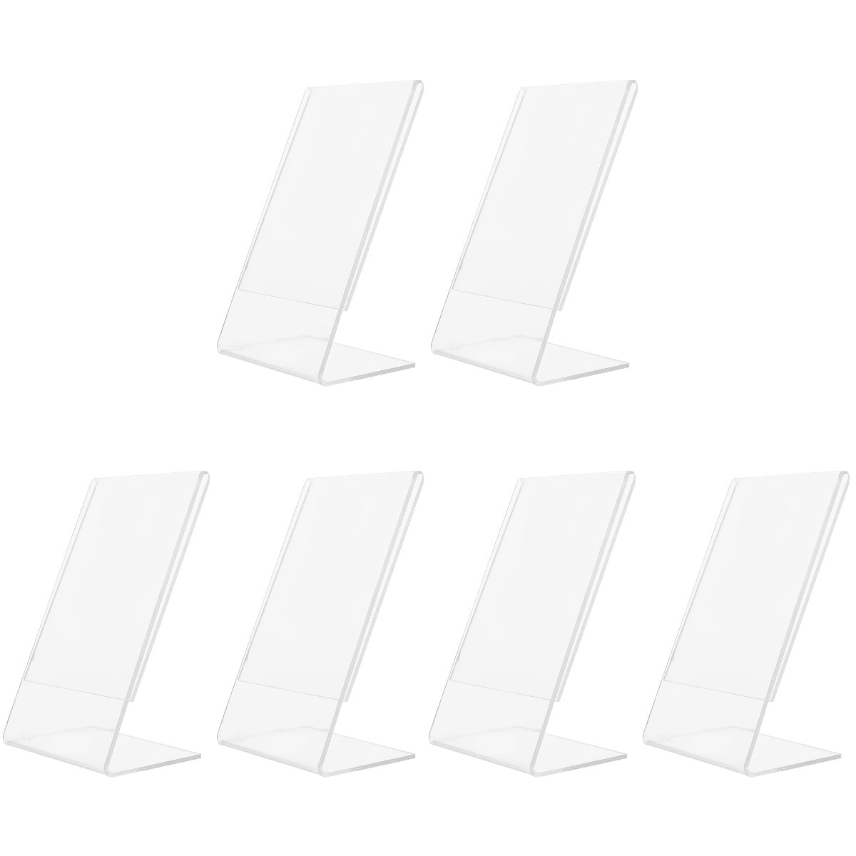 Etereauty Holder Sign Stand Display Acrylic Frame Clear Table Holders