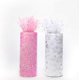 thumbnail image 1 of 2 carretes de tul de 15 cm rollo de tul de lentejuelas rosa blanco cada 22,5 m decoración para boda, cumpleaños, tutú infantil, envoltura,, 1 of 5