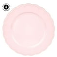 thumbnail image 3 of Koyal Wholesale 13" Matte Blush Pink Beaded Scallop Charger Plates, Antique Finish, Bulk Set of 4 Acrylic Plastic, 3 of 5