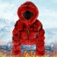 thumbnail image 3 of Women's Hooded Jacket Cozy Long Sleeve Winter Outerwear For Thermal Comfort And Style, 3 of 4