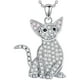 thumbnail image 2 of Bonitas Cadenas de Gatos CatNeck02 1Pza Oriental Shorthair Plata Metal Cadena y Dije., 2 of 2