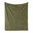thumbnail image 1 of Retro Soft Flannel Fleece Blanket, Geometrical Pattern Design from Seventies Yellow and Blue Star-like Shapes, Cozy Plush for Indoor and Outdoor Use, 60" x 80", Brown Blue and Yellow, by Ambesonne, 1 of 6