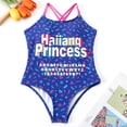 thumbnail image 2 of Cathalem Plus Size One Piece Swimsuits Ruched Tummy Control 3D Floral Bathing Suit Bandeau Swimwear with Removable Straps,Blue 160, 2 of 5