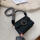 thumbnail image 1 of Bolso bandolera para mujer Bolso cuadrado negro Bolso hobo de moda Bolso para teléfono (Negro), 1 of 6