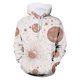 thumbnail image 2 of Gibobby Sudadera unisex con capucha para niños y niñas con estampado de dinosaurio galaxia 3D, sudadera con capucha para niñas y niños con bolsillo(Beige, 3-4 Años), 2 of 3