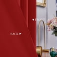 thumbnail image 2 of ZOPZO Red Blackout Curtains Thermal Insulated Curtains Set of 2 Rod Pocket Drapes for Bedroom, 42 x 54 inch, 2 of 5