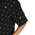 thumbnail image 3 of Women's Gameday Couture Black Tennessee Volunteers Allover Rhinestone T-Shirt Dress, 3 of 3