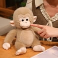 thumbnail image 4 of Monkey Stuffed Animals Plush Toys, 11" Cute Plushie Soft Cuddly Plushy Fluffy Soft Toys, Gifts for Family Girls Boys (Ginger), 4 of 4