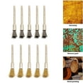 thumbnail image 1 of 10Pcs Brass Stainless Steel Wire Brush Rotary Tool Removing Burrs Rust Removal, 1 of 10