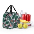 thumbnail image 4 of Pofeuu Tropical Leaves Print Lunch Bag Lunch Box Large Capacity Insulated Lunch Bag for Adult, Leakproof Reusable Lunch Tote Bags for Work, 4 of 5