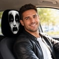 thumbnail image 5 of 2Pcs Ghost Face Headrest Covers | 2026 New Spooky Scary Head Rest Covers for Cars | Funny Washable Breathable Face Car Head Rest Cover Protector for Halloween, 5 of 6