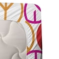 thumbnail image 3 of Ambesonne Colorful Fitted & Top Sheet Set with Shams, Peace Letters, Multicolor, 3 of 4