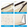 thumbnail image 4 of Unique Bargains Handbag Dust Bags, L Size PVC Dustproof Transparent Purse Protector, Beige, 4 of 5