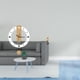 thumbnail image 2 of Reloj de pared con números acrílicos y escultura abstracta de resina, ideal para decorar el hogar, la oficina, la sala de estar o el baño., 2 of 7