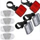thumbnail image 1 of Juego de reflectores para bicicleta MTB, 4 reflectores delanteros y traseros para bicicleta, reflector de 4 radios para rueda de bicicleta, accesorio de seguridad MTB Roa JAMW Sencillez, 1 of 5