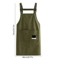 thumbnail image 2 of Adjustable Waterproof Oil-Proof Kitchen Apron with Pockets - Lightweight Comfortable Unisex Cooking Workwear for Home and Catering, 2 of 6