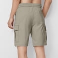 thumbnail image 6 of QNANSPI Boys Summer Cargo Shrots Elastic Waist Drawstring Shorts Lightweight Casual Shorts with Multi Pockets 5-15Y, 6 of 7