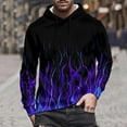 thumbnail image 4 of Hoodies for Men Y2k Tie-Dye Pullover Hoodies Drawstring Long Sleeve Casual Sweatshirt Jacket with Pockets XXL, 4 of 9
