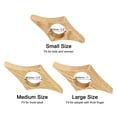 thumbnail image 2 of Uxcell 0.9" Thumb Book Page Holder Handmade Oak Bookmark Book Opener Page Holders Style 1, Brown 2 Pack, 2 of 6