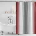 thumbnail image 4 of Red Grey Waterproof Fabric Shower Curtain, Gray Farmhouse Modern Rustic Waterproof Fabric Shower Curtain for Bathroom Curtains Bathtubs Hotel Washable Shower Curtains with 12 Hooks Extra Long 72x96, 4 of 8