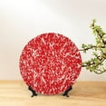 thumbnail image 6 of Balery Beef Print Bone China Decorative Plate Ceramic Dinner Plates Art Crafts with Display Stand-8in, 6 of 6