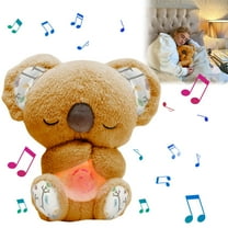 Breathing Koala Stuffed Animal for Anxiety Relief - Plush Koala Sleep Buddy with Sensory Music, Lights and Adjustable Rhythmic Breathing - Mush Sleepy Breathing Otter Clearance Sale