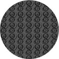 thumbnail image 1 of Ahgly Company Machine Washable Indoor Round Transitional Midnight Gray Area Rugs, 4' Round, 1 of 7
