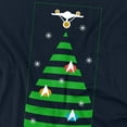 thumbnail image 2 of Star Trek The Original Series Christmas Tree Unisex Adult T Shirt, Navy, Medium, 2 of 5