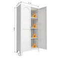 thumbnail image 3 of Steel Metal Storage Cabinet with Adjustable Shelves Large Capacity for Bedroom and Living Room Organization, 3 of 7