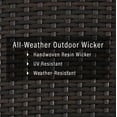 thumbnail image 5 of Crosley Furniture Palm Harbor Resin Wicker Outdoor Trash Can With Lid for Backyard, Patio, Deck, Balcony, 5 of 8