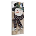 thumbnail image 2 of Stupell Industries Snowman Wink Winter Birds Rustic Plaid Scarf Fairy Tales & Fantasy Painting Gallery Wrapped Canvas Print Wall Art, 13 x 30, 2 of 5