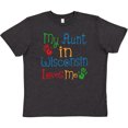 thumbnail image 3 of Inktastic My Aunt in Wisconsin Loves Me Youth T-Shirt, 3 of 5