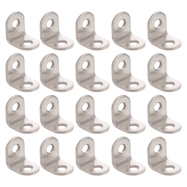 MasteelfCA 20Pcs 20mm x 20mm x 16mm Corner Brace Joint Right Angle Bracket Fastener