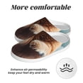 thumbnail image 6 of Disketp Floating Cat And Donuts Women's Men's Slippers Plush Slip-On House Slipper for Winter Indoor Soft Cushion Non-slip Fluffy Slides Slippers-11, 6 of 7