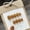 Extra small XS, variant on [Purely handmade real shot] Ice-through caramel color short nail art finished product, solid color, wearing nail without creases, showing white hands